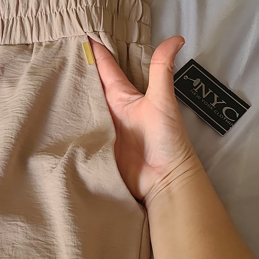NYCC Jogger Dress Pants, Tan, 3X - Picture 5 of 7
